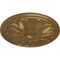 Ekena Millwork Bordeaux Ceiling Medallion (Fits Canopies up to 3 1/4"), Hand-Painted Pale Gold, 22 5/8"OD x 1 3/4"P CM22BOPAS - alternate 5